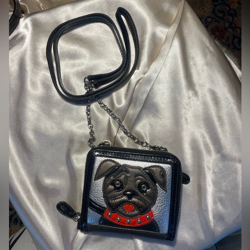 Brighton RARE Dog Wallet Crossbody Bag